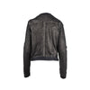 Giorgio Brato leather jacket. Featuring a wide neckline, long sleeves, a central fastening and front pockets pre-owned