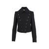 Alexander McQueen black cropped jacket pre-owned