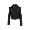 Alexander McQueen black cropped jacket pre-owned