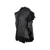 C black leather vest pre-owned