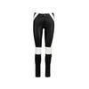 Ash Studio Paris black and white leather trousers. Low rise, skinny fit pre owned