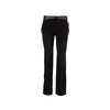 Alexander McQueen black wool trousers. Cigarette fit, low rise and decorated with buckles and leather inserts pre-owned