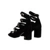 Yves Saint Laurent "2017" black suede strappy sandals pre-owned