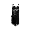 Gianfranco Ferré black silk dress fringes pre-owned nft